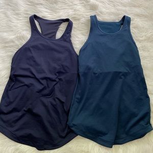 Two Lululemon tank tops- size 6